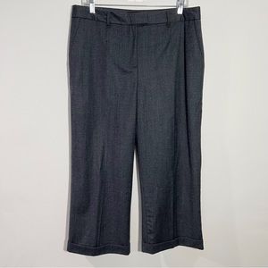 New Talbots Italian Flannel Cropped Pants Navy Plaid Size‎ 10 Workwear Office
